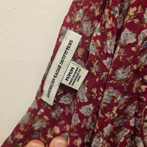 American Eagle Outfitters Floral Tank Top - Red and White - Picture 9 of 10